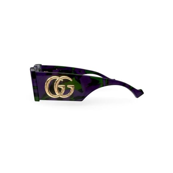 NEW Gucci Sunglasses GG1425S 003 Purple And Green Havana/Grey Lavender - Picture 3 of 14